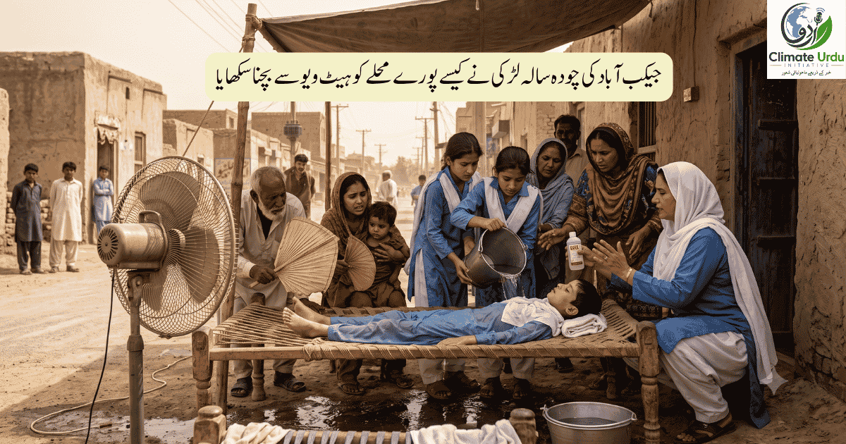 جیکب آباد کی چودہ سالہ لڑکی نے کیسے پورے محلے کو ہیٹ ویو سے بچنا سکھایا